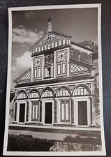 vtg postcard RPPC Firenze Italy Chiesa di S Miniato facciata real photo unposted picture