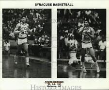 1985 Press Photo Andrew Hawkins, Syracuse Basketball Player of New York picture