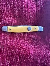 Imperial Prov R.I. USA Pocket Knife Yellow Handle 2 Blade Rhode Island USA 🇺🇸 picture