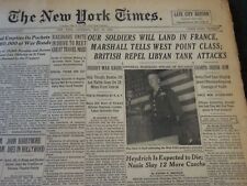 1942 MAY 30 NEW YORK TIMES - OUR SOLDIERS WILL LAND IN FRANCE - NT 5707 picture