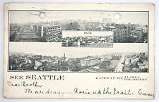Undivided Back Postcard~ Multi View~ See Seattle, Washington~ Gateway To Alaska picture