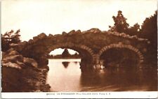 Vintage San Francisco California CA Golden Gate Park Stow Lake Bridge 1908 picture