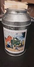 Vintage John Deere Milk Tin picture