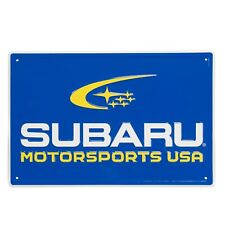 Genuine Subaru Motorsports USA Logo 12 x18 Garage Sign Wrx Sti Rally Impreza picture