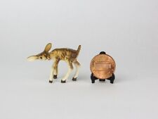 Vintage Miniature Bone China Deer Fawn Figurine, Dollhouse, Fairy Garden picture