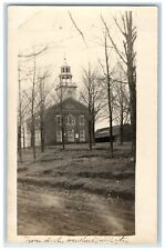 Town Hall Wethersfield Center Wethersfield Perkinsville CT RPPC Photo Postcard picture