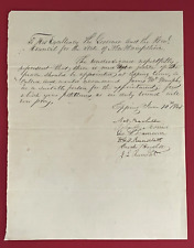 1845 Letter to New Hampshire Governor RE: Justice of the Peace in Epping, NH picture