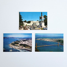 San Francisco Vintage Postcards Bay View Golden Gate Bridge Park Science Academy picture