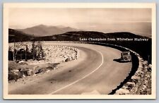 Lake Champlain from Whiteface Highway. New York Real Photo Postcard RPPC picture