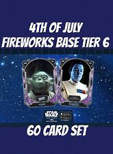 topps star wars card Trader SERIES 2 FIREWORKS TIER 6 Base 60 Card Set picture