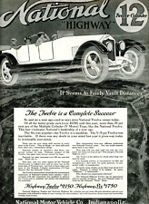 1916 Original National Ad. 12-Cyl Touring Model + Velie Ad Car & Factory View Lg picture