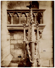 France, Paris, Notre-Dame Cathedral, Vintage Print High Balcony, Print a picture