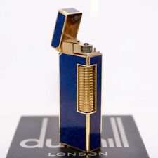 Rare Dunhill Vintage Lighter Blue_ Lapis Lazuli_Ultrasonically Cleaned_WORKING picture