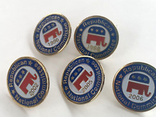 Lapel Hat Pin Vintage Political Republican National Party Lot (5) Era 1996-2006 picture