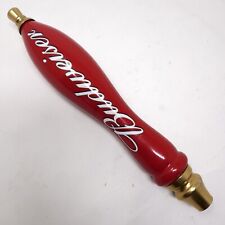 Budweiser Classic Draught Red w/ White Beer Tap Handle Anheuser Busch 11 1/2