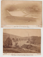 2 Antique C.1872 George Gardner Rockwood Albumen Landscape  Croton Aqueduct RARE picture