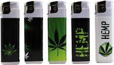 Neon Electronic Disposable Lighters, Assorted Design - 5 pack -   picture