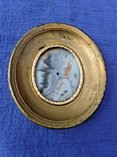 Vintage~Miniature~Gilted~Oval Picture~Frame~Resin~Ornate~4.5x4~Fits 2.75x2.25 picture