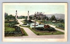 Pittsburg PA-Pennsylvania, Entrance to Highland Park, Antique Vintage Postcard picture