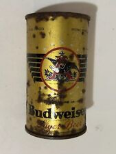 Vintage  Original  Budweiser  Lager Flat Top Beer Can 12 Oz. IRTP Empty GOLD picture