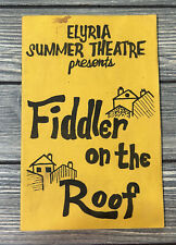Vintage Elyria Summer Theatre Presents Fiddler On The Roof Program picture
