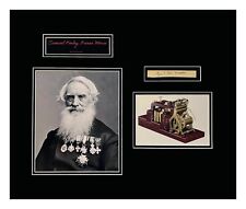 Samuel Morse Signature Document Cut Museum Framed and Ready to Display picture