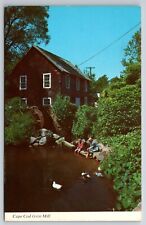 Old Grist Grain Mill - Brewster Cape Cod Massachusetts Postcard picture