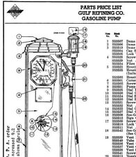 Bennett Model DMB-150 Gulf Gasoline Pump illustrated Factory Parts List gas picture