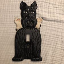 Vintage Engel 1960’s Scottish Terrier Scotty Dog Light Switch Plate Cover  picture