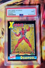 1991 Impel Marvel X-Force Promo Set Deadpool 3 PSA 9 MINT picture