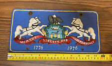 1976 Pennsylvania Bicentennial Virtue Liberty And Independence  License Plate picture
