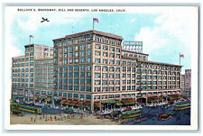 1935 Bullock's Broadway Hill and Seventh Los Angeles California CA Postcard picture