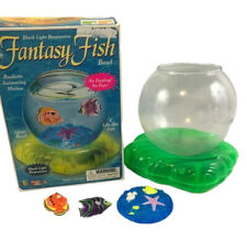 Vintage SPENCER'S Gifts Novelty Black Light Responsive Fantasy Fish Bowl Toy picture