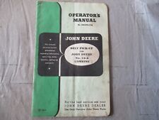 JOHN DEERE Belt Pickup for 12-A Combine Operator's Manual OM-H12-1148 picture