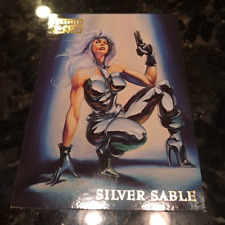 1996 Marvel Masterpieces Base 43 Silver Sable Mint picture