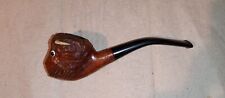 Antique Carved Buffalo Vintage Estate Tobacco Smoking Pipe Briair picture