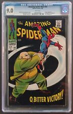AMAZING SPIDER-MAN #60 CGC 9.0 WHITE PAGES MARVEL COMICS MAY 1968 KINGPIN COVER picture