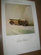 1921 Pierce Arrow 4 Passenger Touring car  - original ad - good picture
