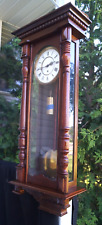 Antique 1880s German Vienna Regulator Wall Clock - Weight Driven - WORKS picture