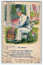1910 The Painter To Make This World Brighter One Omaha Nebraska NE Postcard picture