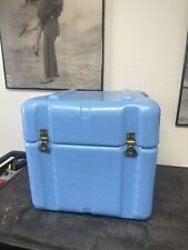 Rare Blue Pelican Hardigg Weather tight Military Transport Case- FREE UPS SHIP- picture