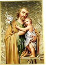 St Joseph Gold Foil Mosaic Wall Plaque with Prayer picture