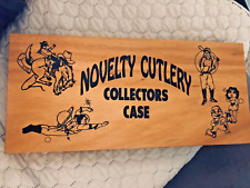 Vintage novelty cutlery collectors case with pocket knives picture