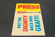 Mad Trouble Stickers  Put The Dignity Back Into The Draft picture