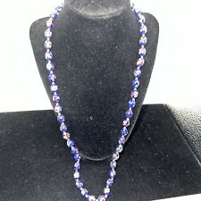 Cloisonne' Necklace Vintage Estate Blue Cloisonne' Beaded Necklace picture