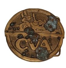 CVA CONNECTICUT Valley Arms Vintage Muzzleloader Belt Buckle Made in Spain read picture