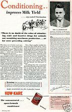 1931 Dairy Association Co Inc Kow-Kare Cow Calving Conditioner Vintage Print Ad  picture