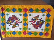 2 Vintage India Design Zippered Pillow Cases Covers Beautiful and Vibrant Colors picture