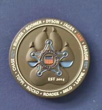United States Secret Service Explosives Detection K-9 PSC-O. New Challenge Coin picture