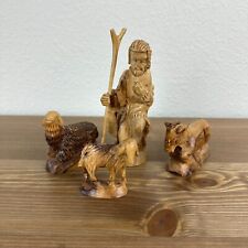 Handcrafted Olive Wood Nativity Set 4 Piece Figurines Bethlehems Finest picture